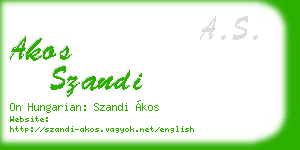akos szandi business card